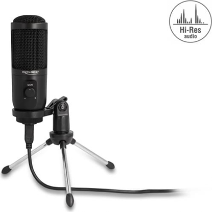 Изображение Delock USB Condenser Microphone with Stand 24 Bit / 192 kHz for PC and Laptop