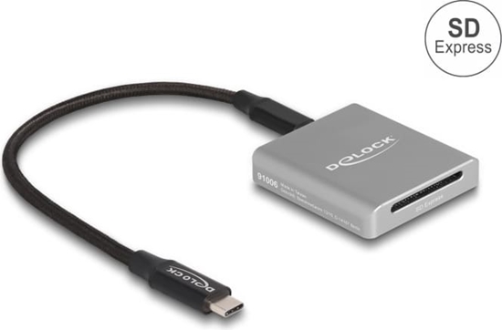 Picture of Delock USB Type-C™ Card Reader for SD Express (SD 7.1) memory cards
