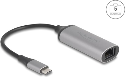 Attēls no Delock USB Type-C™ Network Adapter 5 Gigabit LAN 1 x RJ45