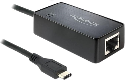 Attēls no Delock USB Type-C™ Network Adapter Gigabit LAN 1 x RJ45 ASIX