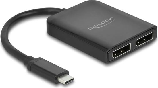 Picture of Delock USB Type-C™ Splitter (DP Alt Mode) to 2 x DisplayPort MST / VXP