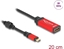 Picture of Delock USB Type-C™ to HDMI Adapter (DP Alt Mode) 8K 60 Hz with HDR function red