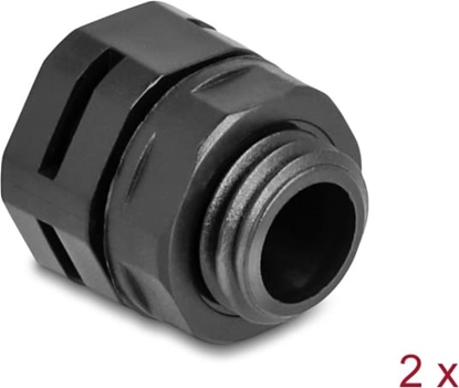 Attēls no Delock Ventilation Plug M12 black 2 pcs