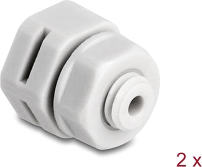 Attēls no Delock Ventilation Plug M6 grey 2 pcs