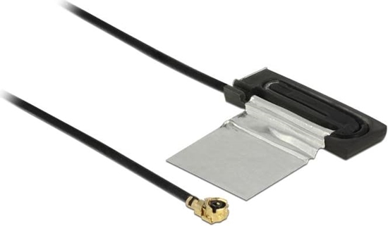 Picture of Delock WLAN 802.11 ac/a/h/b/g/n Antenna I-PEX Inc., MHF® I plug 1.5 - 2.0 dBi 1.13 25 cm CCD internal