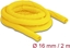 Attēls no Delock Woven Sleeve self-closing heat-resistant 2 m x 16 mm yellow