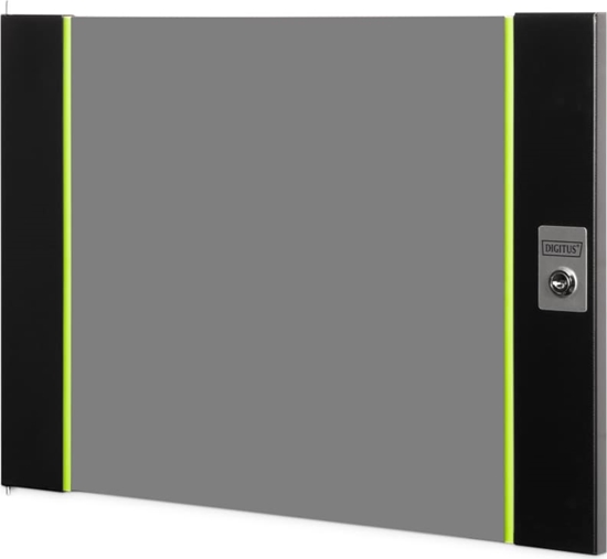 Изображение Digitus Glass front door for 19\" 9U wall-mounted enclosure Unique series