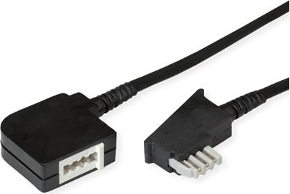 Attēls no Divers Telefonkabelverlängerung N-kodiert, schwarz, 10 m