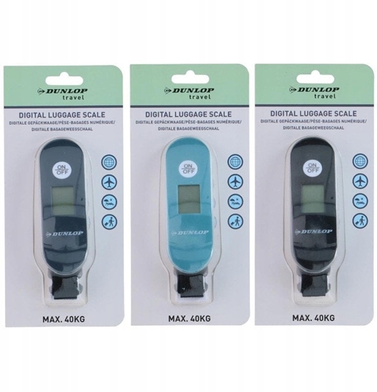 Picture of Dunlop Waga bagaowa cyfrowa do 40 kg (Turkusowy)