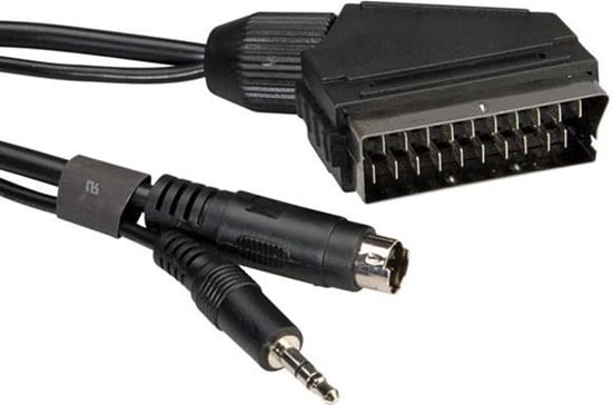 Picture of DVD kabelis, Scart M to MD4, 5.0m, Value