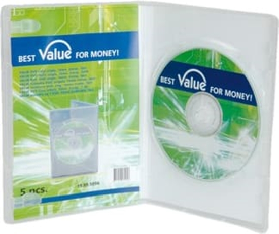 Picture of DVD vāciņi, 14mm, caurspīdīgi, komp. 5gab., Value