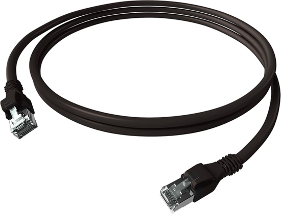 Picture of Easylan DualBoot® PushPull Patch Cable Cat.6A (Class EA), S/FTP, RJ45 / RJ45, black, 5 m