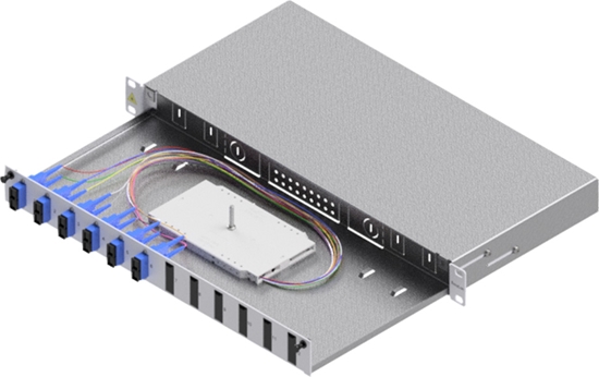 Picture of Easylan FO Splice Housing, Grade C 19" 1U, 12 ports, 6x SC-duplex, OS2