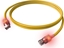 Изображение Easylan S/FTP DualBoot LED Patch Cable Cat.6A, RJ45 / RJ45, LSOH, yellow, 0.5 m