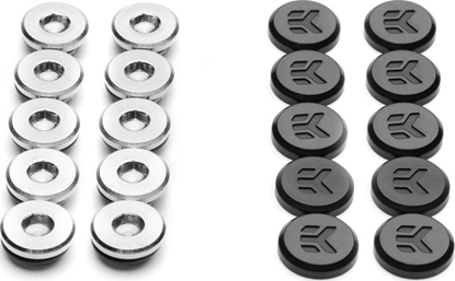 Изображение EK Water Blocks EK Water Blocks EK-Quantum Torque Verschlussstopfen G1/4 Zoll - mit EKWB Logo 10er Pack, schwarz