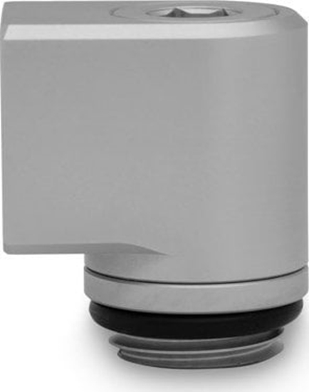 Изображение EK Water Blocks EK Water Blocks EK-Torque Micro Adapter 90 Grad G1/4 Zoll AG auf G1/4 Zoll IG - drehbar, Satin Titanium