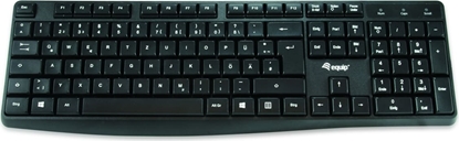 Изображение Equip 245211 tastatūra Birojs USB QWERTY Spāņu Melns