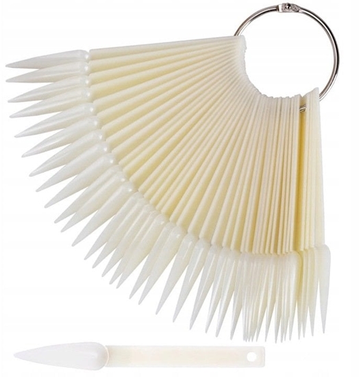 Picture of EXCELLENT PRO_Nail Tips Display wzornik w ksztacie szpica w mlecznym kolorze 50szt