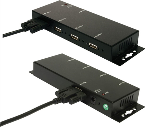 Picture of Exsys EX-1166HMV 4 Port externer USB 2.0 Hub Metall verschraubbar