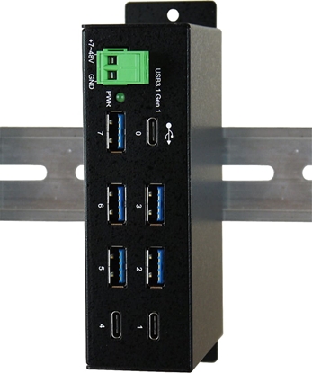 Attēls no Exsys EX-1196HMS 7 Port USB 3.2 Gen1 HUB C-Buchse, 15KV ESD Surge Protection