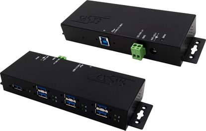 Attēls no Exsys EX-1517HMVS 7 Port Managed USB 3.2 Gen1 Metall HUB mit 15KV EDS Überspannungs-Schutz