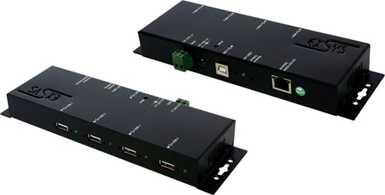 Picture of Exsys EX-6002PoE Ethernet 1Gigabit zu 4 USB 2.0 mit PoE