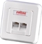 Picture of Faceplate for Flush Mount Wall Jack, white, Roline