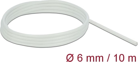 Picture of Fiberglass Sleeving 10m x 6mm, white, Delock