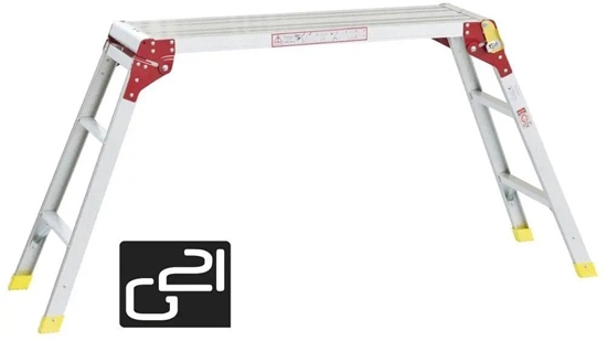 Picture of G21 Ladder with platform 6390387 0.73 x 1.78 m