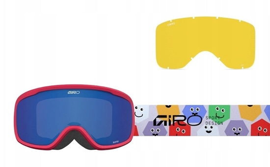 Picture of Giro Gogle zimowe juniorskie GIRO BUSTER MULTI FACES (OTG) (Cylindrical) (Lustrzana szyba kolorowa GREY COBALT 8-18% S3)