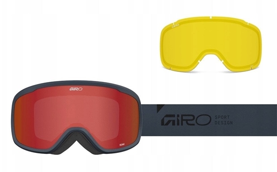 Picture of Giro Gogle zimowe ROAM INDIGO STACKED (OTG) (Cylindrical) (szyba AMBER SCARLET 19-42% S2 + ÓTY 80-99% S0)