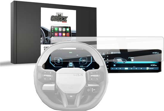 Изображение GrizzGlass Folia ceramiczna CarDisplay Protection do Kia EV3 Earth 24" (2025)