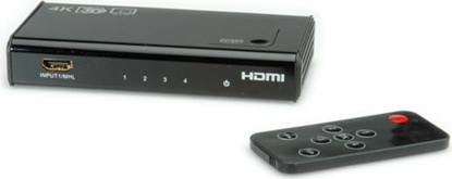 Picture of HDMI slēdzis, 4K, 4porti, Roline