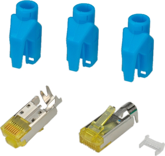 Picture of Hirose TM31 Stecker geschirmt, Tülle blau, 50 Stück