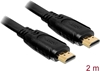 Изображение Kabelis HDMI with Ethernet A-A,  M/M, Flat, 2m