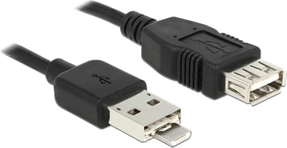 Attēls no Kabelis USB2.0 TypeA + Type microB M > Type A F, OTG, 1.0m