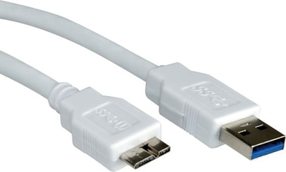 Picture of Kabelis USB3.2 Gen1, A - microB, M / M, pelēks, 80cm