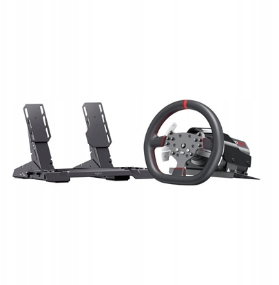 Picture of Kierownica PXN V10 Ultra gaming set - steering wheel + pedal + clamps + mounting accessories (PS4 / Xbox one / PC / Xbox Series X&S)