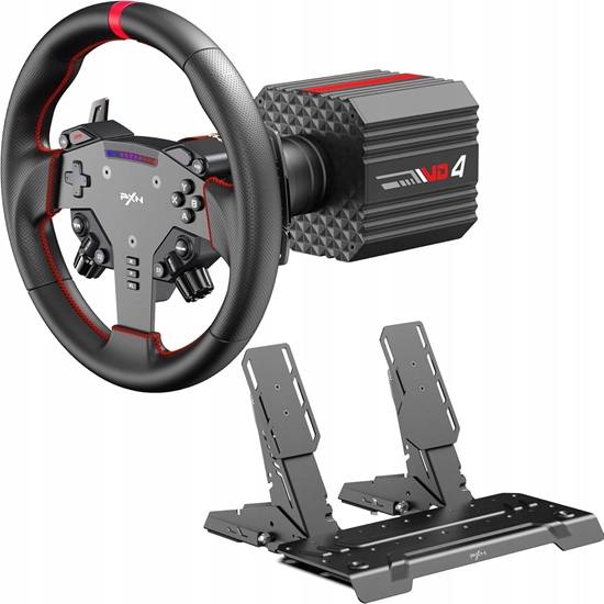 Picture of Kierownica PXN VD4 Bundle F gaming set - VD4 base + WAS steering wheel + pedals