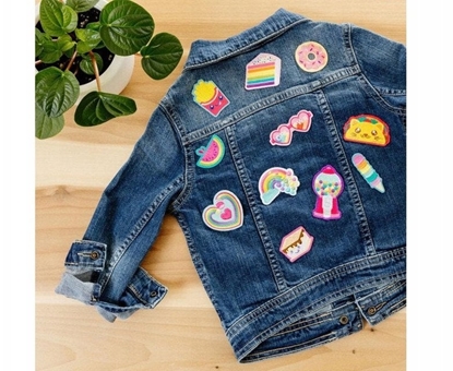 Picture of Kolorowe Baloniki Naprasowanki Patch Em - Narwale