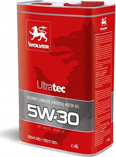 Изображение Kroon Oil MOTOR OIL WOLVER ULTRATEC 5W-30 4L