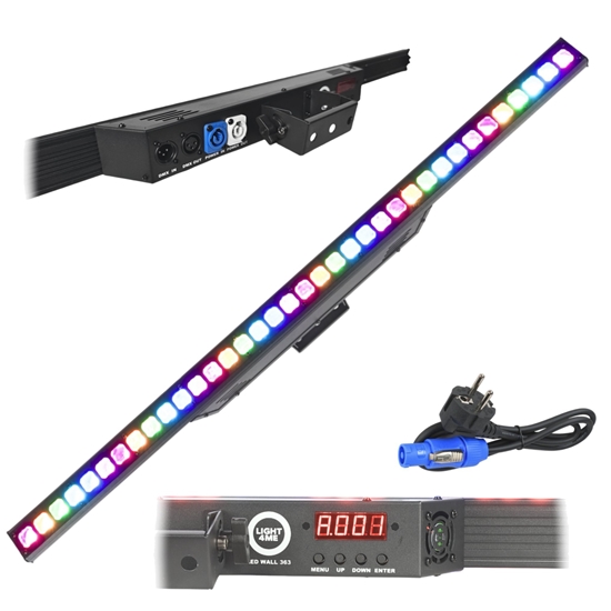 Изображение Lampa studyjna LIGHT4ME LED WALL listwa owietleniowa DMX dekoracja wiatem 36x3W RGB SMD