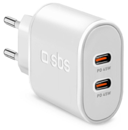 Attēls no Lādētājs SBS 2x USB-C 45W
