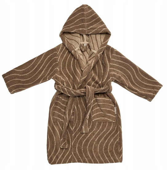 Picture of Leander Badekåbe str. 5-6 år Woodland bomuld - Mocca