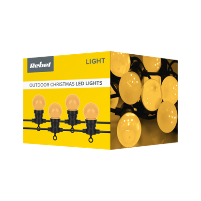 Attēls no LED gaismas virtene | 6m | 10 spuldzes | 6W | IP44