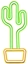 Изображение Led lampa Cactus Glow On Neon Effect