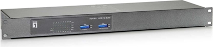 Picture of Level One LevelOne FEP-1601 tīkla pārslēgs Fast Ethernet (10/100) Power over Ethernet (PoE) Pelēks, Metālisks