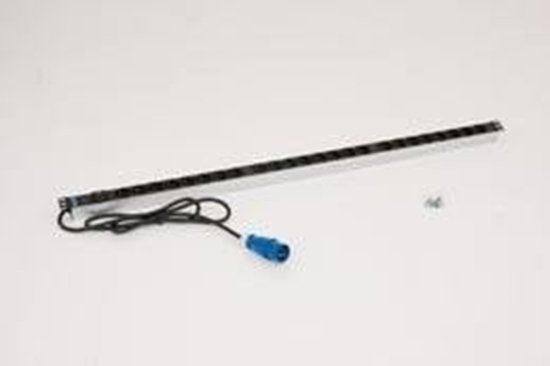 Picture of Listwa zasilajca Triton 19" panel rozdzielczy 24x230V gniazdo, 2m kabel, 16A IEC60309, czarny