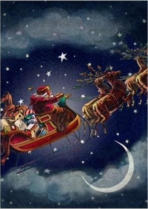 Picture of Madame Treacle Karnet B6 z kopert wita Mikoaj sanie