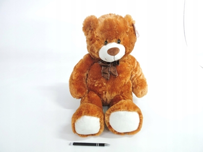 Picture of Madej Maskotka Mi pluszowy z kokardk 70 cm brzowy